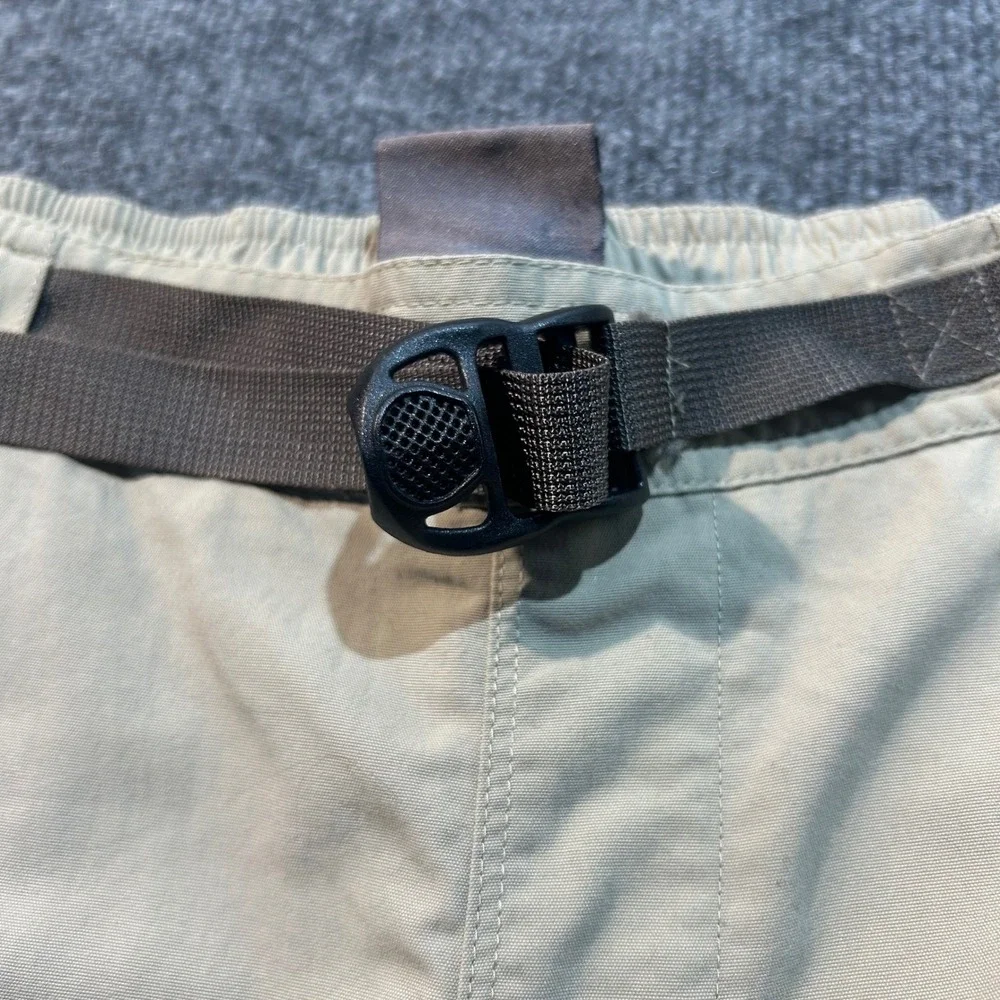 Merrell Mens XXL Opti-Wick Hiking Shorts Khaki Tan UPF 50+ Belted Cargo Outdoor